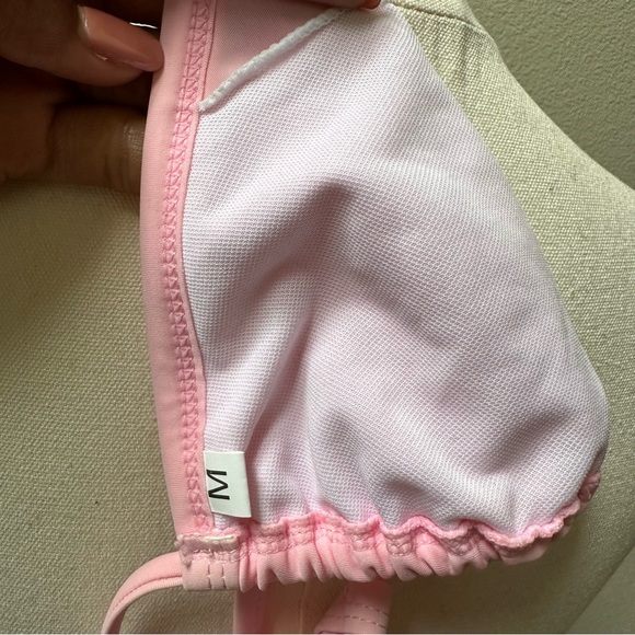 NWT Triangle Bikini Top and Bottom Set in Bubblegum Pink - Picture 5 of 7
